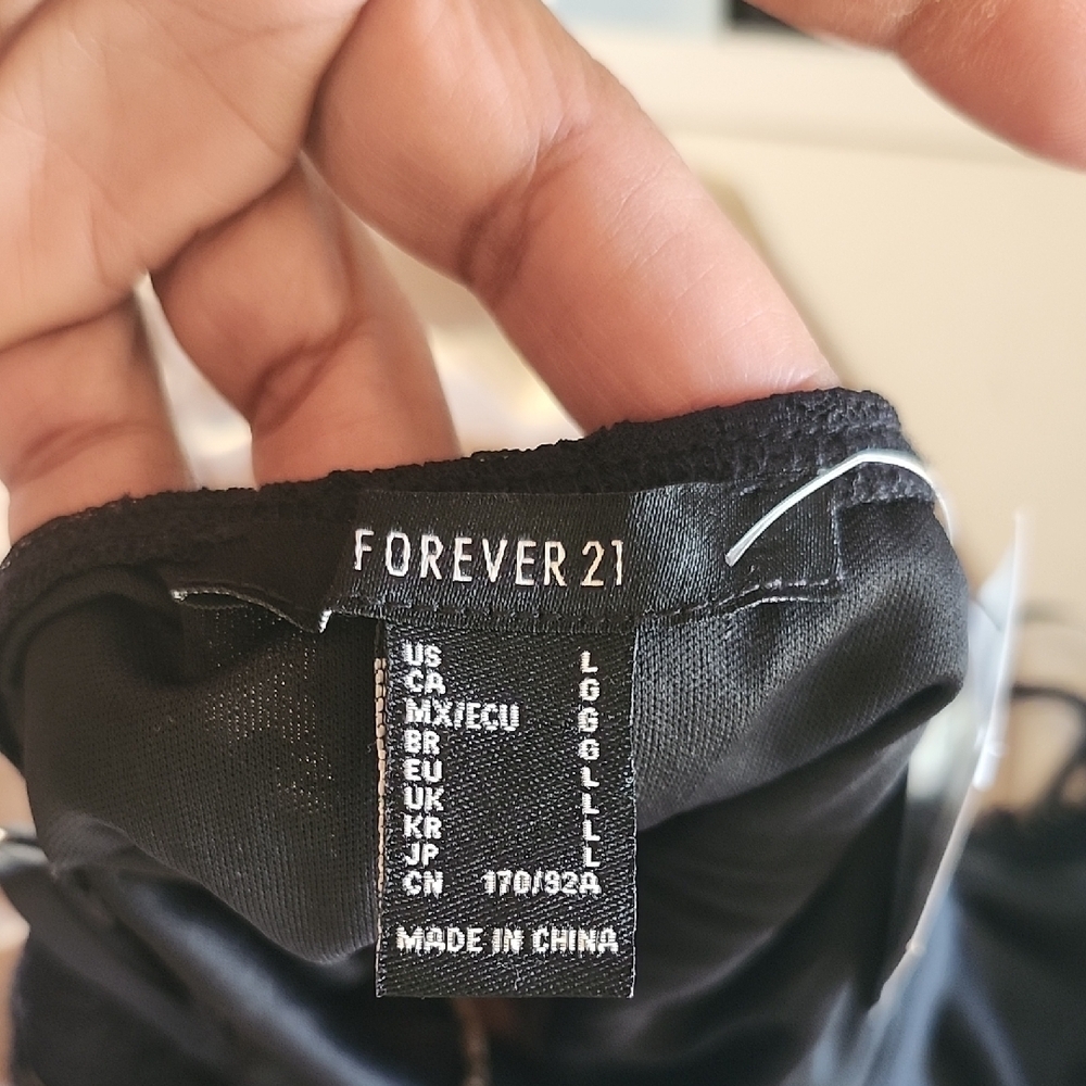 Chic Black and Tan Maxi Dress With Lace Necklines and Tie - Picture 2 of 7